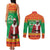 Burkina Faso Christmas Couples Matching Tank Maxi Dress and Long Sleeve Button Shirt I Stand With Traore - Wonder Print Shop