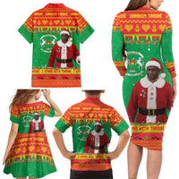 Burkina Faso Christmas Family Matching Long Sleeve Bodycon Dress and Hawaiian Shirt I Stand With Traore - Wonder Print Shop