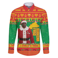 Burkina Faso Christmas Family Matching Mermaid Dress and Hawaiian Shirt I Stand With Traore - Wonder Print Shop