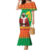Burkina Faso Christmas Family Matching Mermaid Dress and Hawaiian Shirt I Stand With Traore - Wonder Print Shop