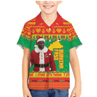 Burkina Faso Christmas Family Matching Mermaid Dress and Hawaiian Shirt I Stand With Traore - Wonder Print Shop