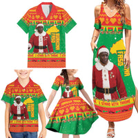 Burkina Faso Christmas Family Matching Summer Maxi Dress and Hawaiian Shirt I Stand With Traore - Wonder Print Shop