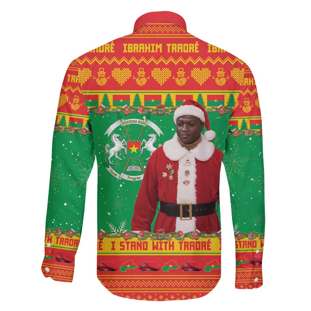 Burkina Faso Christmas Family Matching Summer Maxi Dress and Hawaiian Shirt I Stand With Traore - Wonder Print Shop