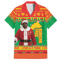 Burkina Faso Christmas Family Matching Tank Maxi Dress and Hawaiian Shirt I Stand With Traore - Wonder Print Shop