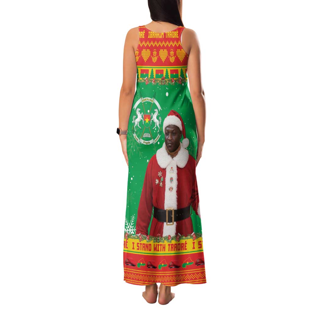 Burkina Faso Christmas Family Matching Tank Maxi Dress and Hawaiian Shirt I Stand With Traore - Wonder Print Shop