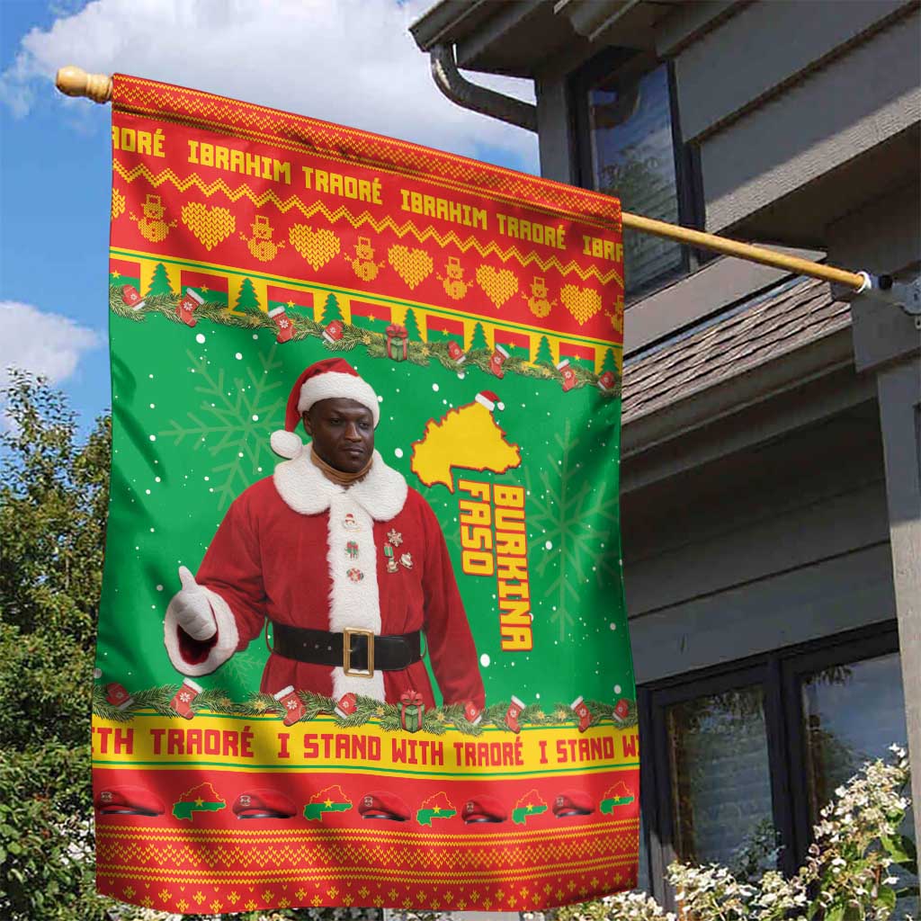 Burkina Faso Christmas Garden Flag I Stand With Traore - Wonder Print Shop