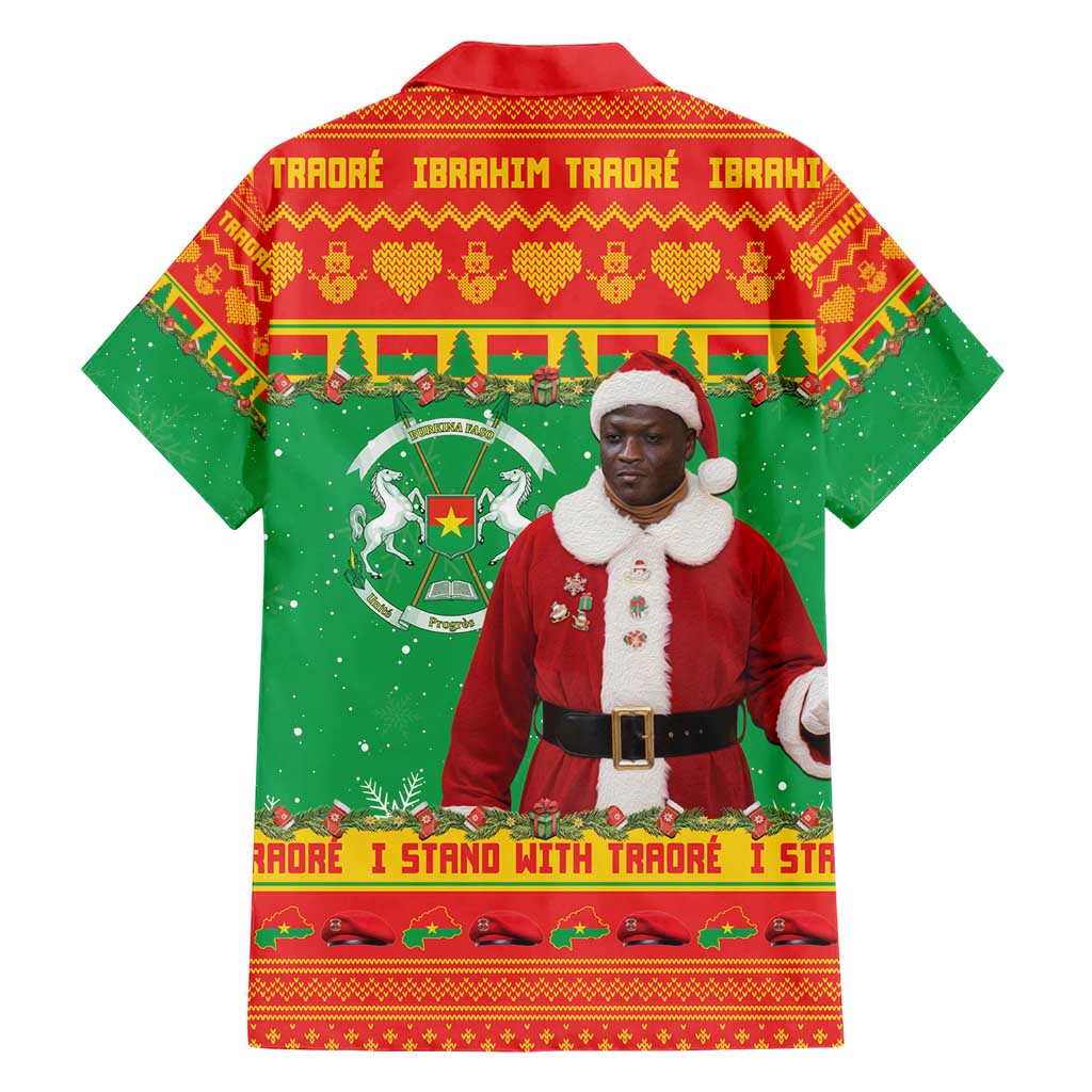 Burkina Faso Christmas Hawaiian Shirt I Stand With Traore - Wonder Print Shop