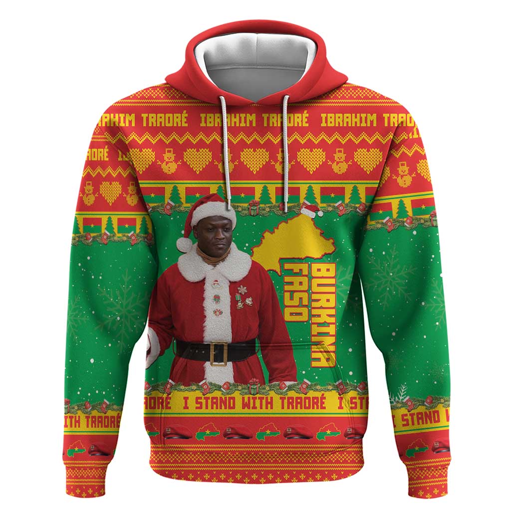 Burkina Faso Christmas Hoodie I Stand With Traore - Wonder Print Shop