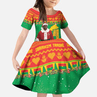 Burkina Faso Christmas Kid Short Sleeve Dress I Stand With Traore - Wonder Print Shop