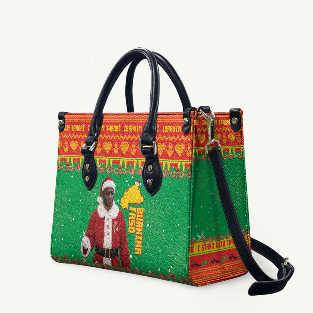 Burkina Faso Christmas Leather Bag I Stand With Traore - Wonder Print Shop