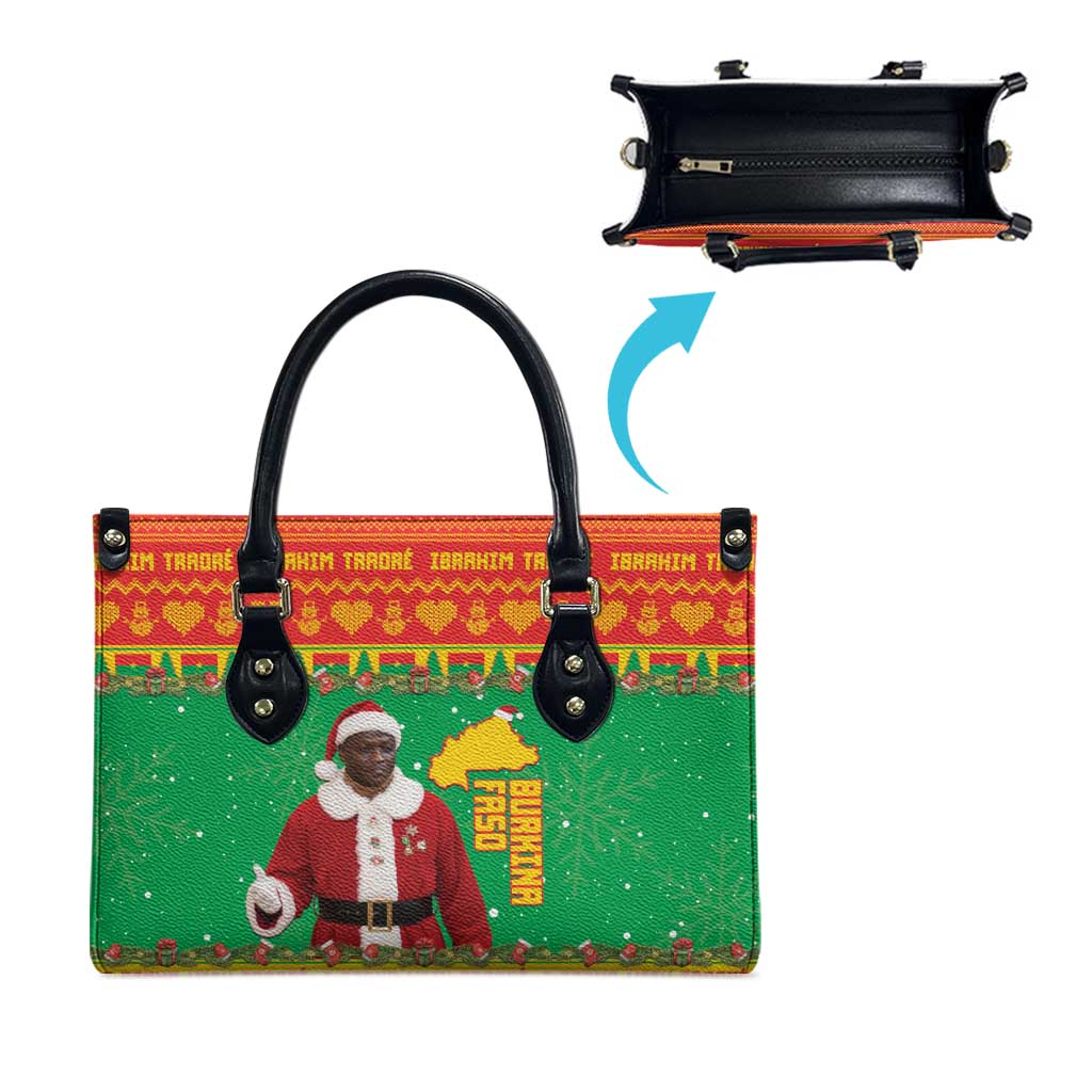 Burkina Faso Christmas Leather Bag I Stand With Traore - Wonder Print Shop