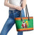 Burkina Faso Christmas Leather Tote Bag I Stand With Traore - Wonder Print Shop