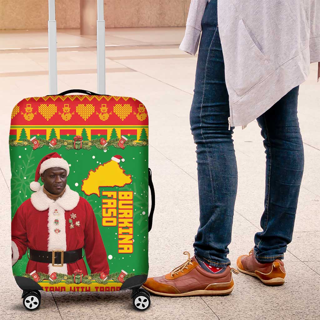 Burkina Faso Christmas Luggage Cover I Stand With Traore - Wonder Print Shop