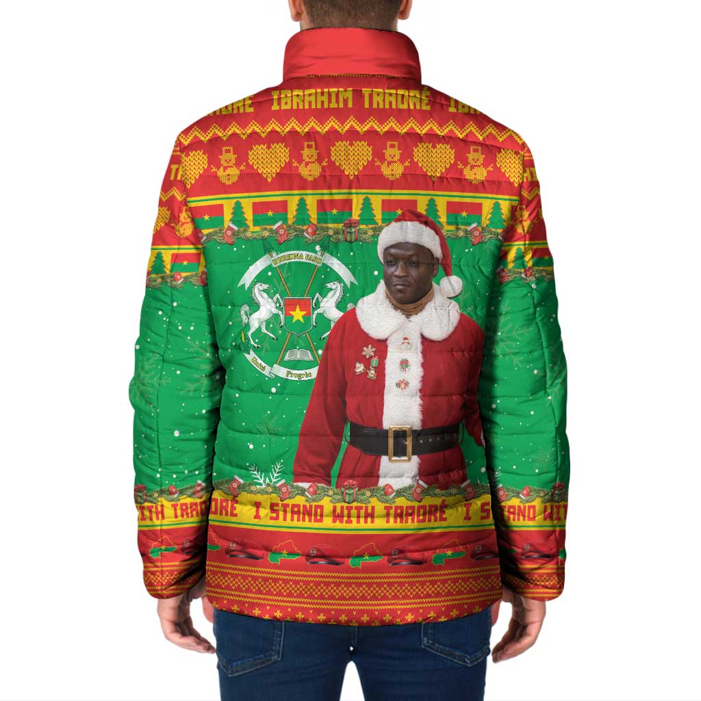 Burkina Faso Christmas Padded Jacket I Stand With Traore - Wonder Print Shop