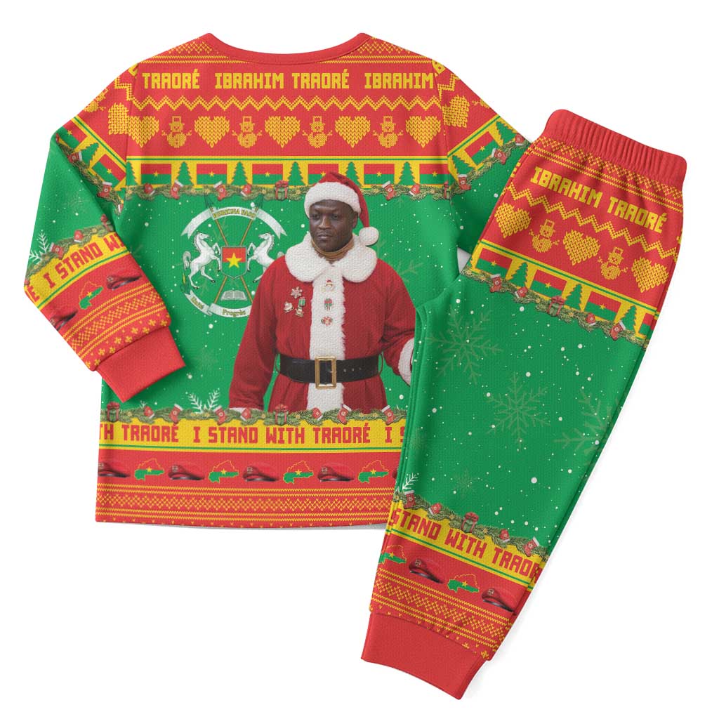 Burkina Faso Christmas Pajama Set I Stand With Traore - Wonder Print Shop