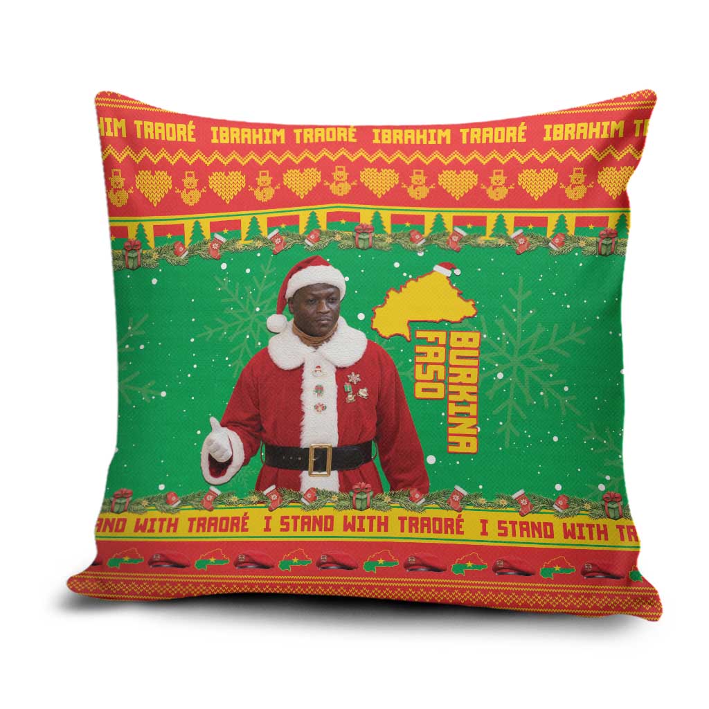 Burkina Faso Christmas Pillow Cover I Stand With Traore - Wonder Print Shop