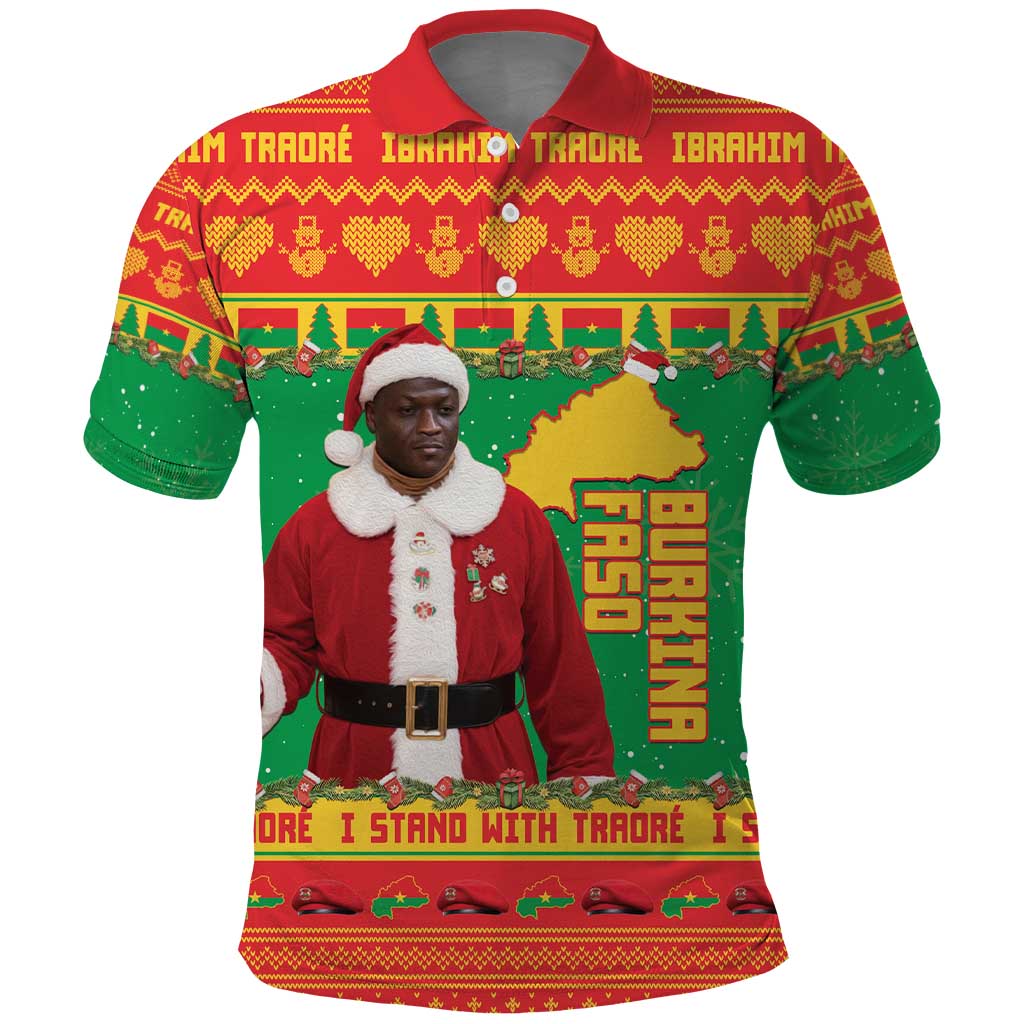 Burkina Faso Christmas Polo Shirt I Stand With Traore - Wonder Print Shop