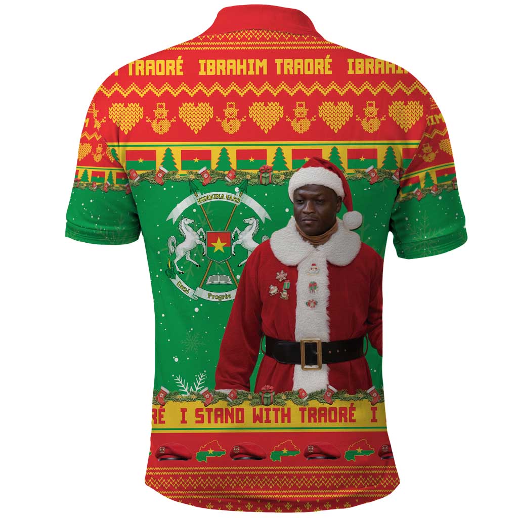 Burkina Faso Christmas Polo Shirt I Stand With Traore - Wonder Print Shop