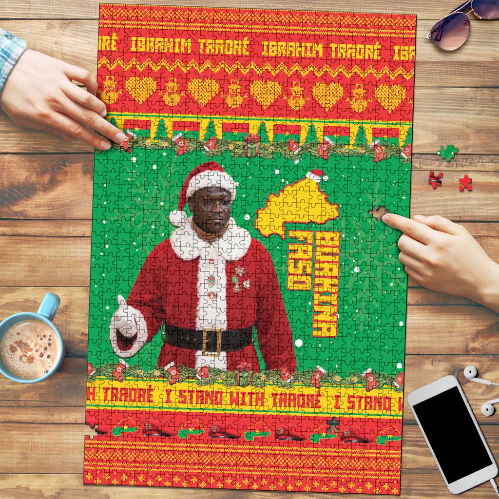 Burkina Faso Christmas Puzzle I Stand With Traore - Wonder Print Shop