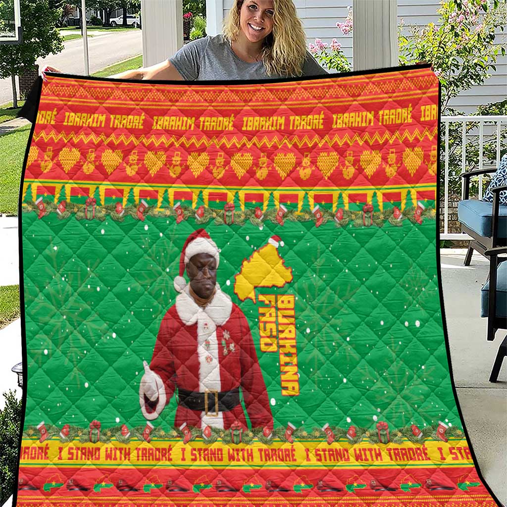 Burkina Faso Christmas Quilt I Stand With Traore - Wonder Print Shop