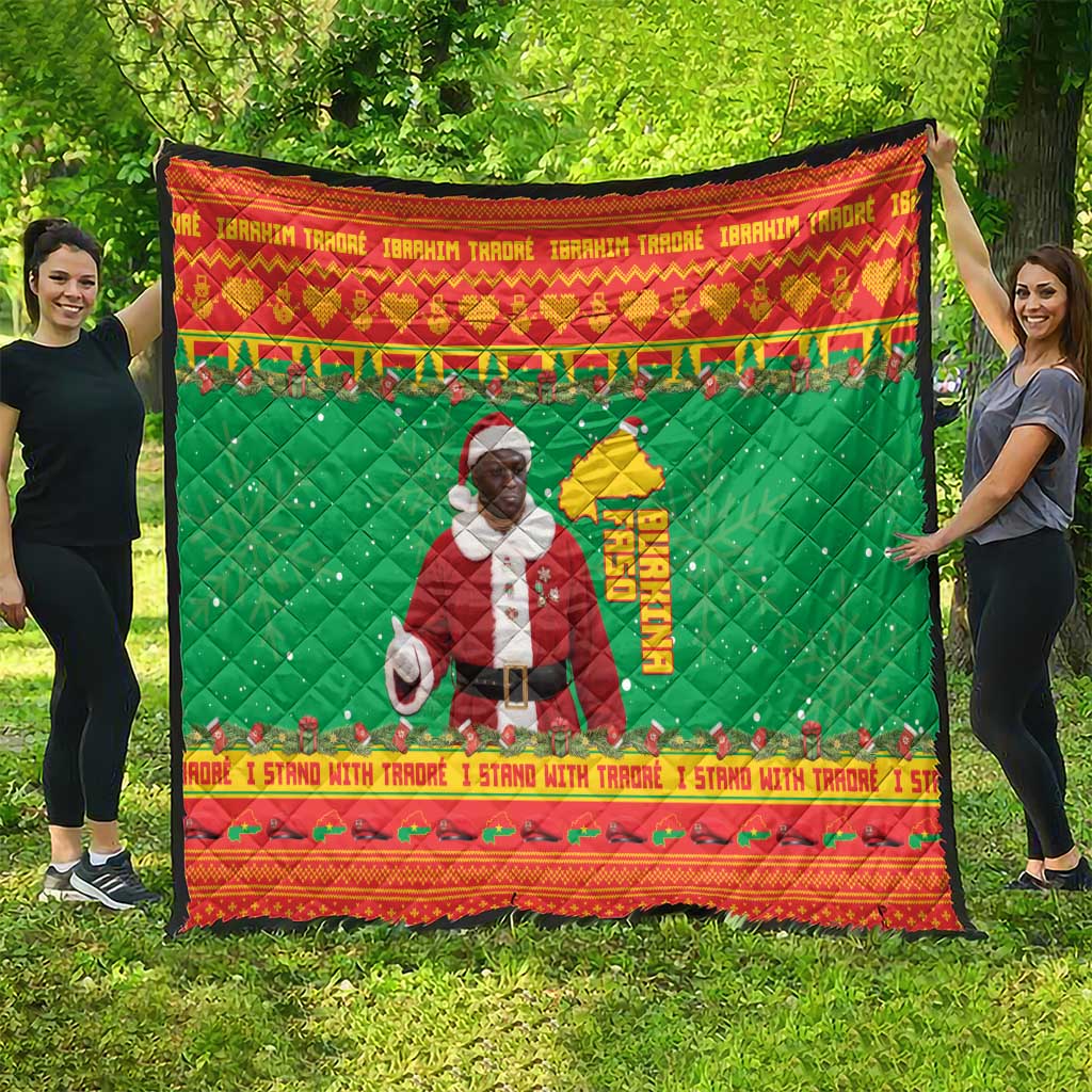 Burkina Faso Christmas Quilt I Stand With Traore - Wonder Print Shop