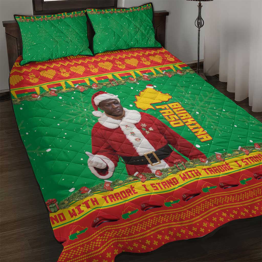 Burkina Faso Christmas Quilt Bed Set I Stand With Traore - Wonder Print Shop