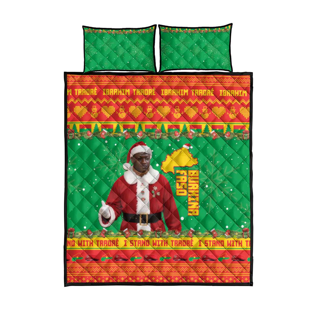 Burkina Faso Christmas Quilt Bed Set I Stand With Traore - Wonder Print Shop