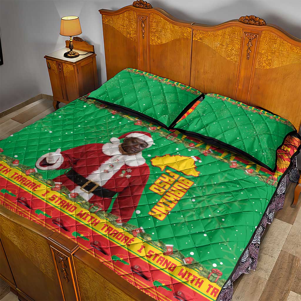 Burkina Faso Christmas Quilt Bed Set I Stand With Traore - Wonder Print Shop