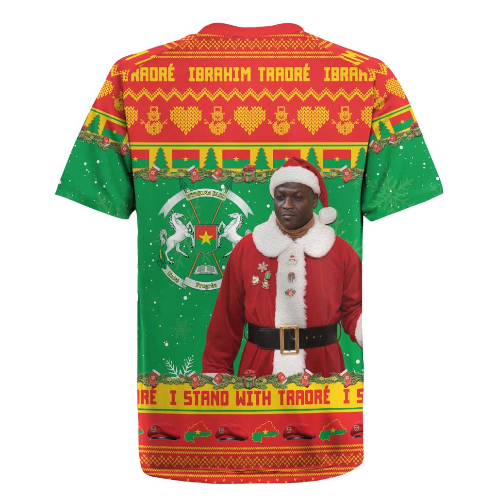 Burkina Faso Christmas Rugby Jersey I Stand With Traore - Wonder Print Shop