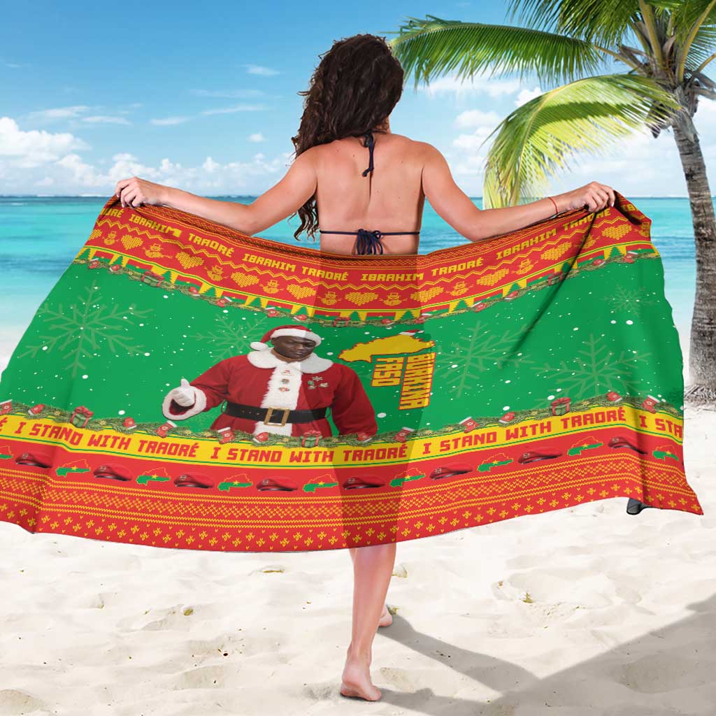Burkina Faso Christmas Sarong I Stand With Traore - Wonder Print Shop