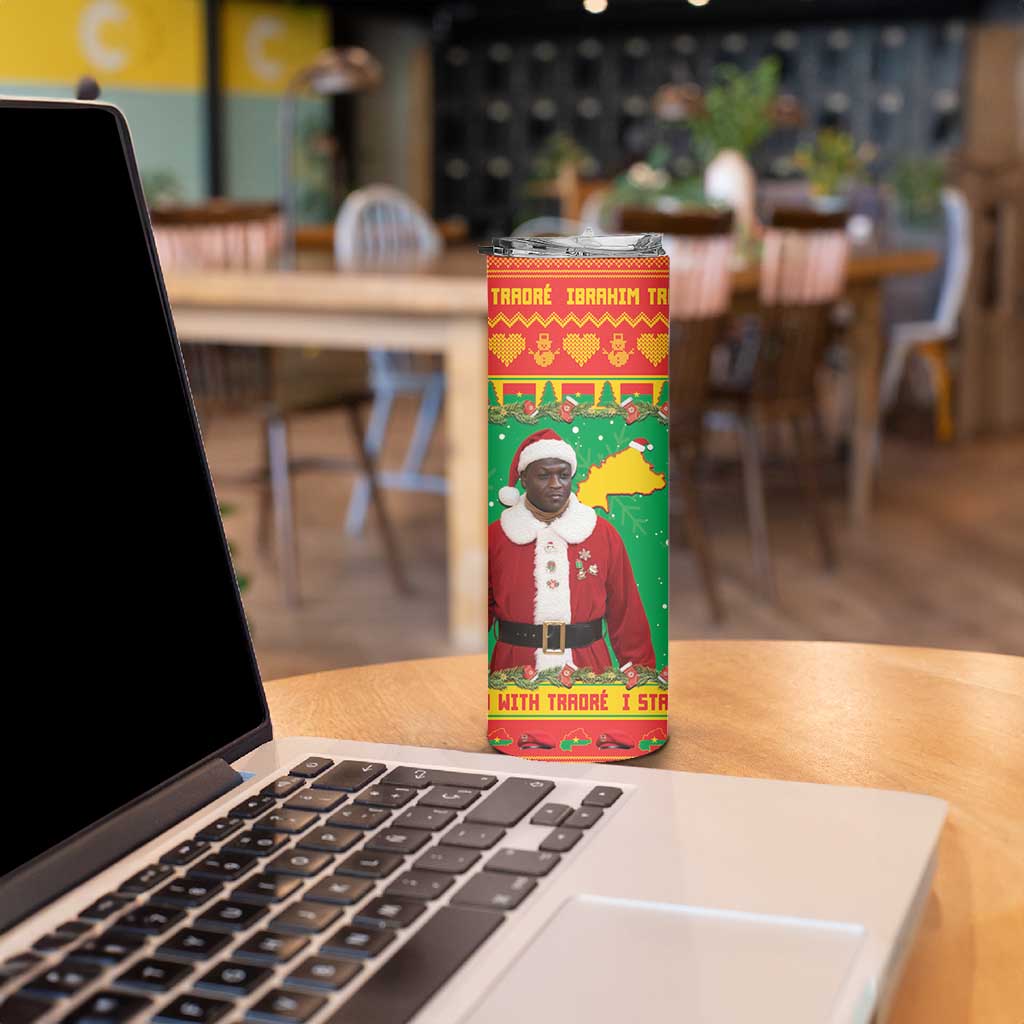 Burkina Faso Christmas Skinny Tumbler I Stand With Traore - Wonder Print Shop