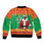 Burkina Faso Christmas Sleeve Zip Bomber Jacket I Stand With Traore - Wonder Print Shop