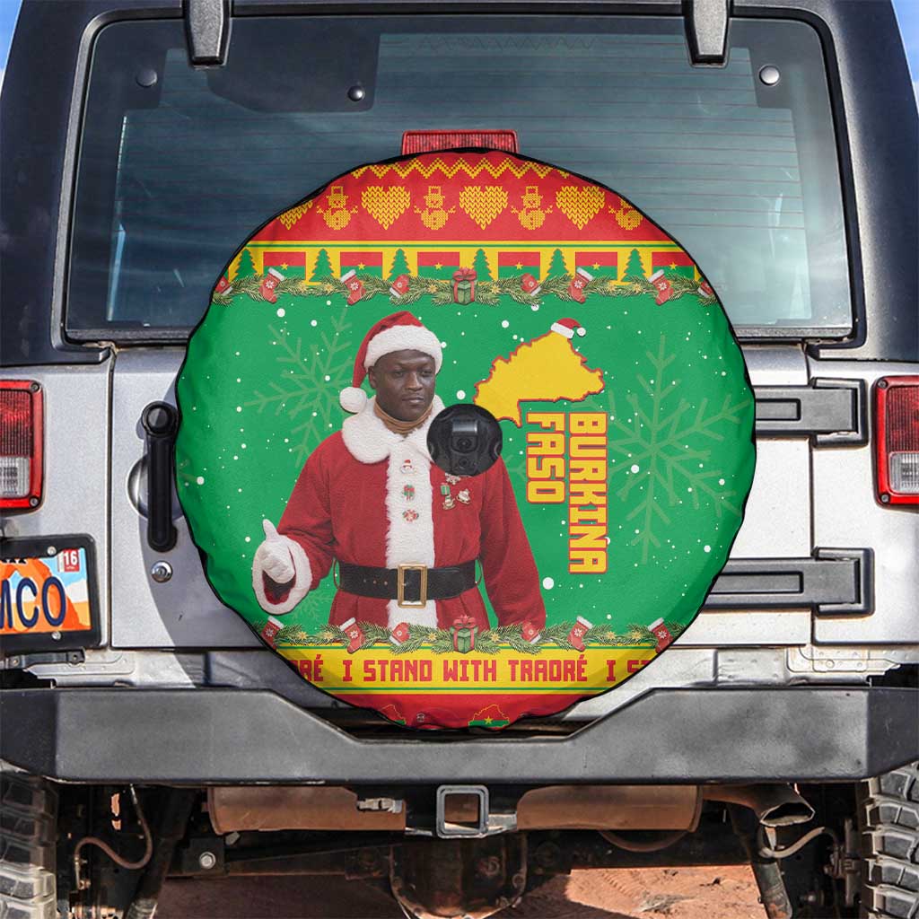 Burkina Faso Christmas Spare Tire Cover I Stand With Traore - Wonder Print Shop