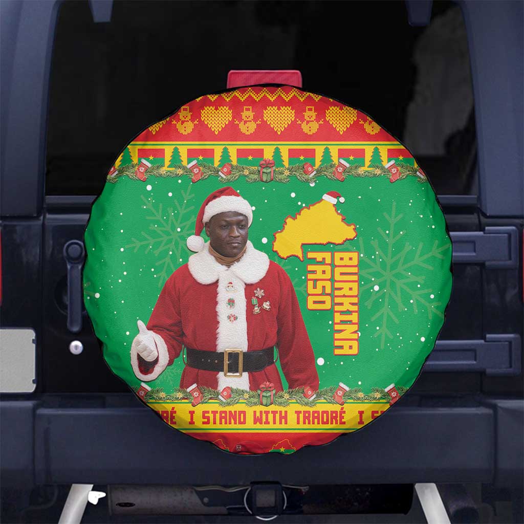 Burkina Faso Christmas Spare Tire Cover I Stand With Traore - Wonder Print Shop
