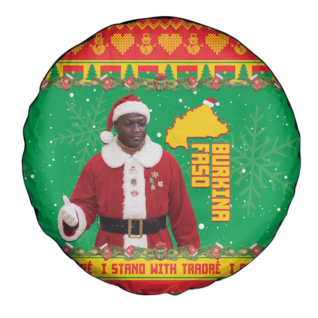 Burkina Faso Christmas Spare Tire Cover I Stand With Traore - Wonder Print Shop