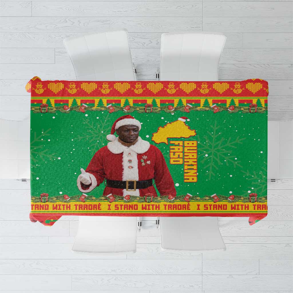 Burkina Faso Christmas Tablecloth I Stand With Traore - Wonder Print Shop