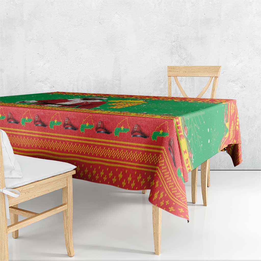 Burkina Faso Christmas Tablecloth I Stand With Traore - Wonder Print Shop