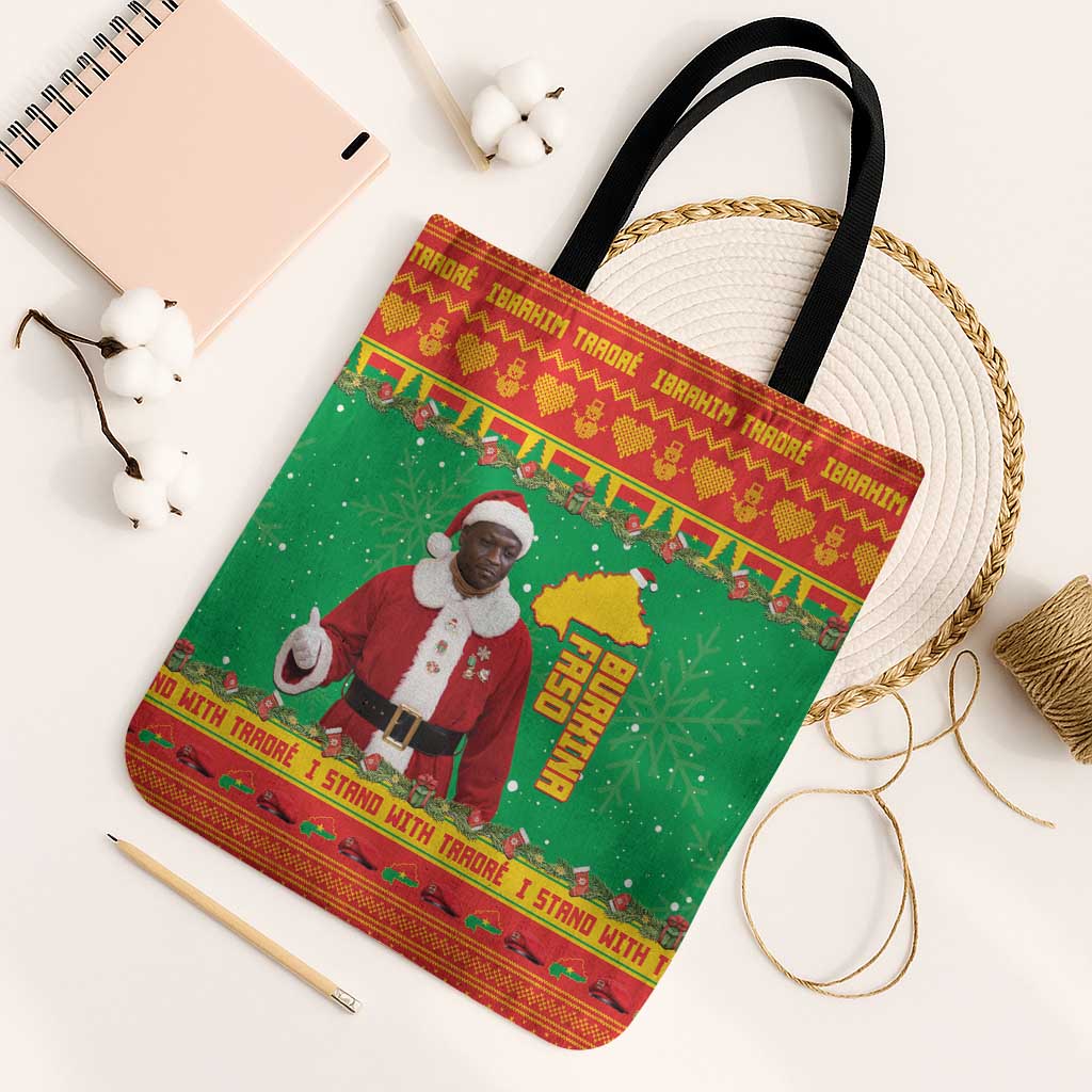 Burkina Faso Christmas Tote Bag I Stand With Traore - Wonder Print Shop