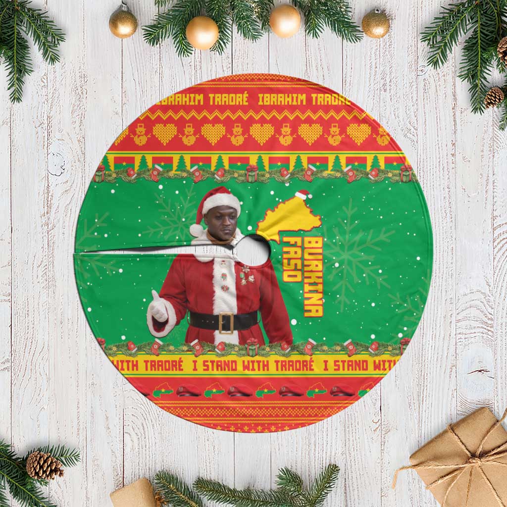 Burkina Faso Christmas Tree Skirt I Stand With Traore - Wonder Print Shop