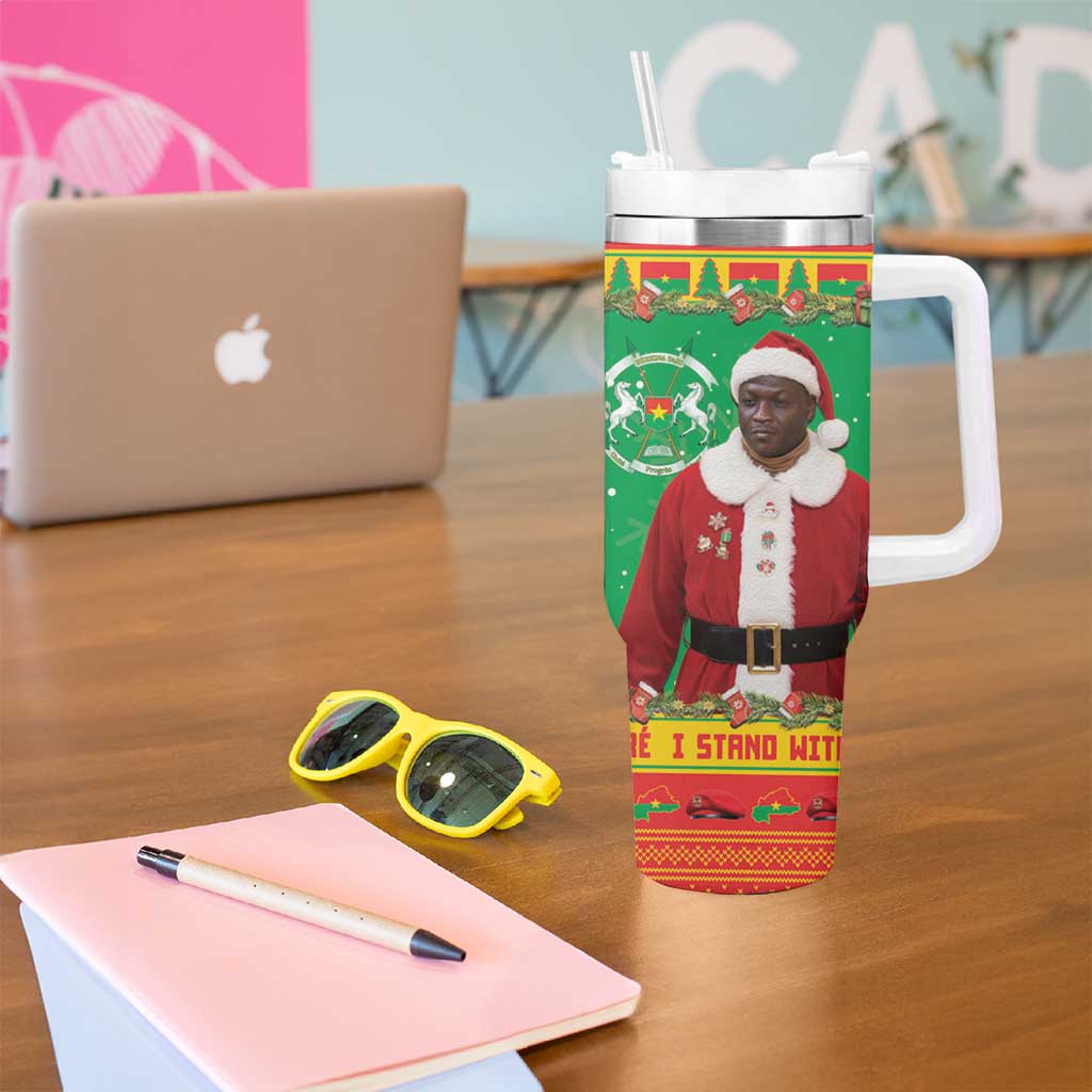 Burkina Faso Christmas Tumbler With Handle I Stand With Traore - Wonder Print Shop