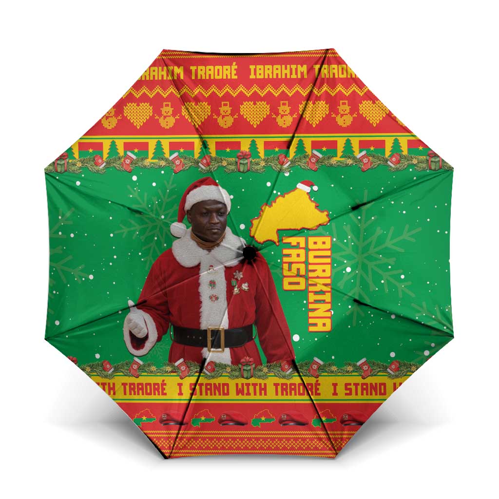 Burkina Faso Christmas Umbrella I Stand With Traore - Wonder Print Shop