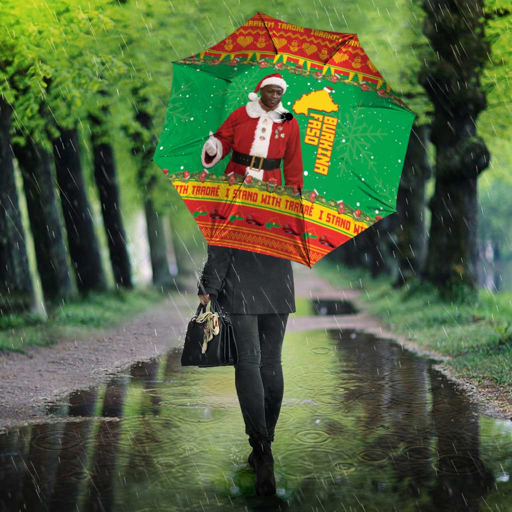 Burkina Faso Christmas Umbrella I Stand With Traore - Wonder Print Shop
