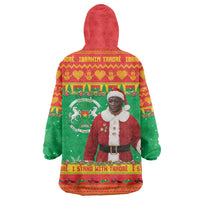 Burkina Faso Christmas Wearable Blanket Hoodie I Stand With Traore - Wonder Print Shop