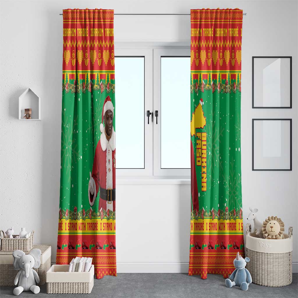 Burkina Faso Christmas Window Curtain I Stand With Traore - Wonder Print Shop