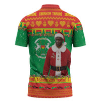 Burkina Faso Christmas Zipper Polo Shirt I Stand With Traore - Wonder Print Shop