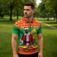 Burkina Faso Christmas Zipper Polo Shirt I Stand With Traore - Wonder Print Shop