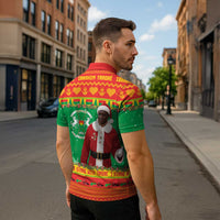 Burkina Faso Christmas Zipper Polo Shirt I Stand With Traore - Wonder Print Shop