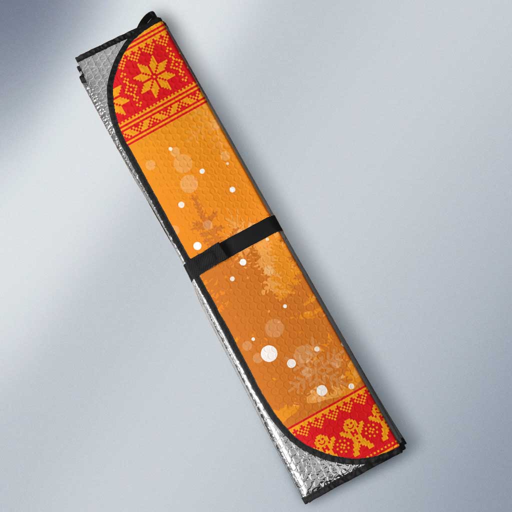 Funny Christmas F Caw F Chicken Auto Sun Shade Merry Craw Mas - Wonder Print Shop