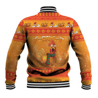 Funny Christmas F Caw F Chicken Baseball Jacket Merry Craw Mas - Wonder Print Shop