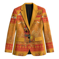 Funny Christmas F Caw F Chicken Blazer Merry Craw Mas - Wonder Print Shop
